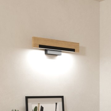 Eglo - Iluminação de parede LED LED/9,6W/230V 3000K preto/bege