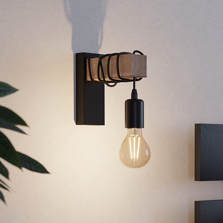 Eglo - Iluminação de parede TOWNSHEND 1xE27/10W/230V