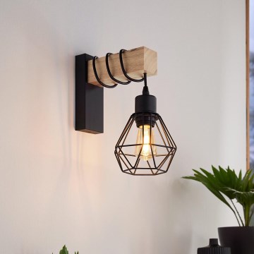 Eglo - Iluminação de parede TOWNSHEND 1xE27/60W/230V - FSC certificado