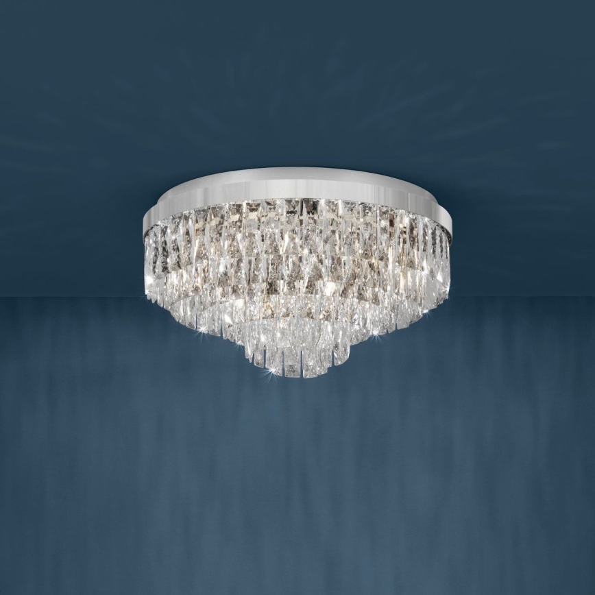 Eglo - Iluminação de teto 11xE14/40W/230V brilhante cromado