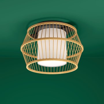 Eglo - Iluminação de teto 1xE27/40W/230V bambu