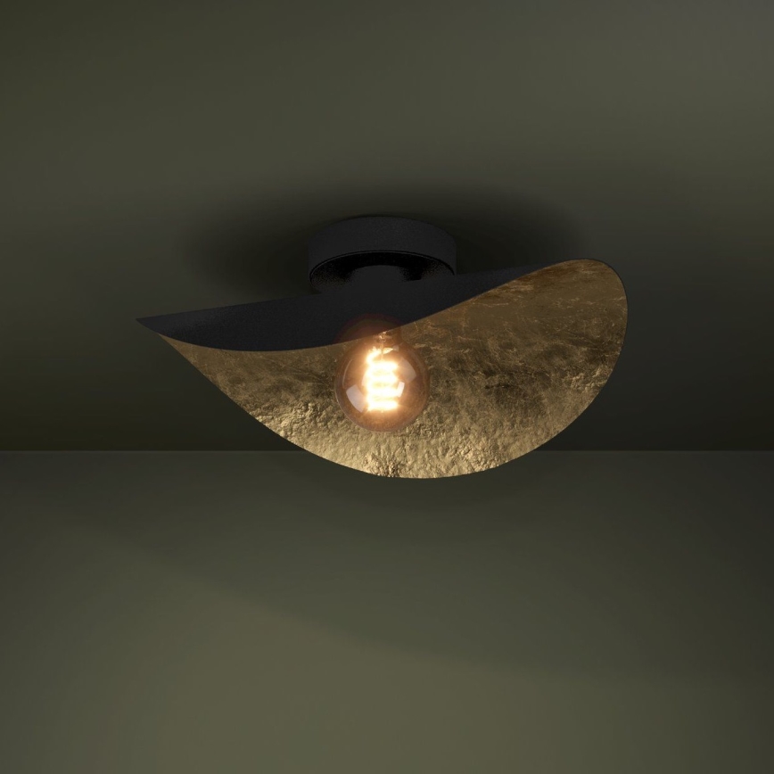 Eglo - Iluminação de teto 1xE27/40W/230V preto/dourado