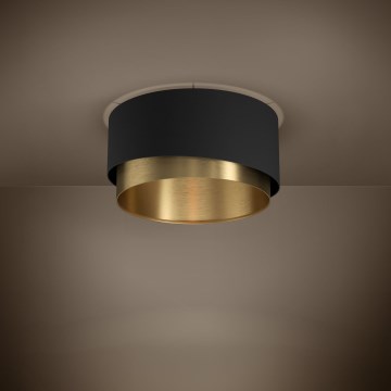Eglo - Iluminação de teto 1xE27/40W/230V preto/dourado