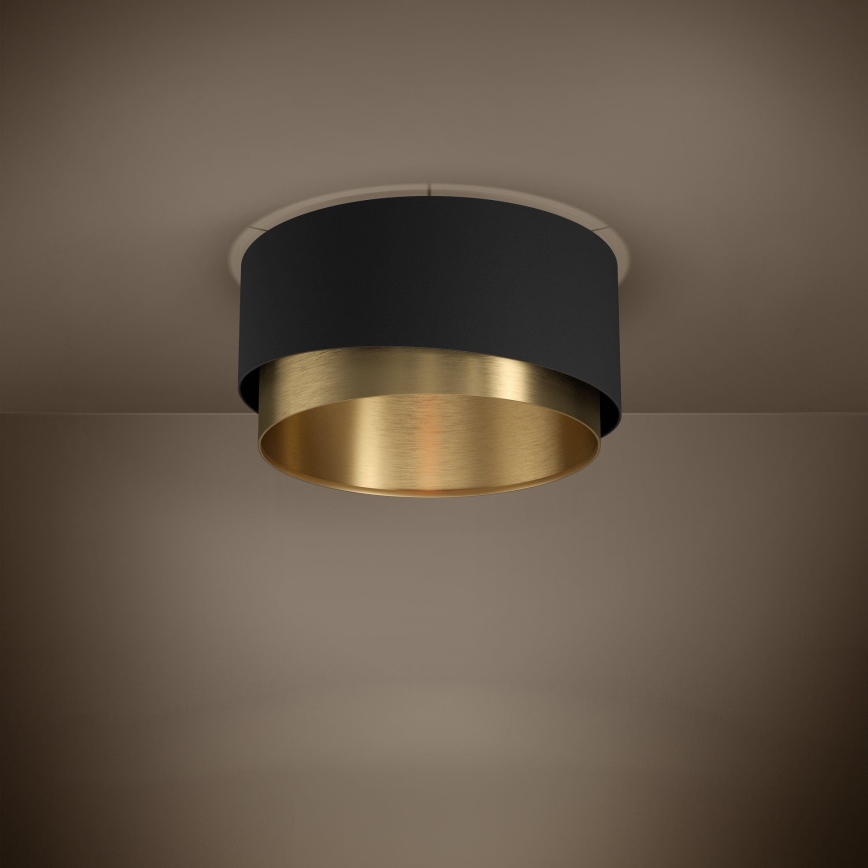 Eglo - Iluminação de teto 1xE27/40W/230V preto/dourado