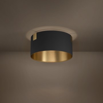 Eglo - Iluminação de teto 1xE27/40W/230V preto/dourado