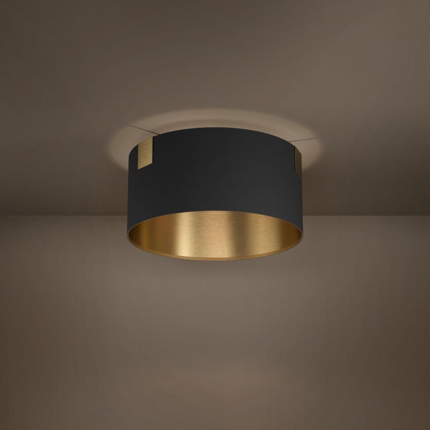 Eglo - Iluminação de teto 1xE27/40W/230V preto/dourado