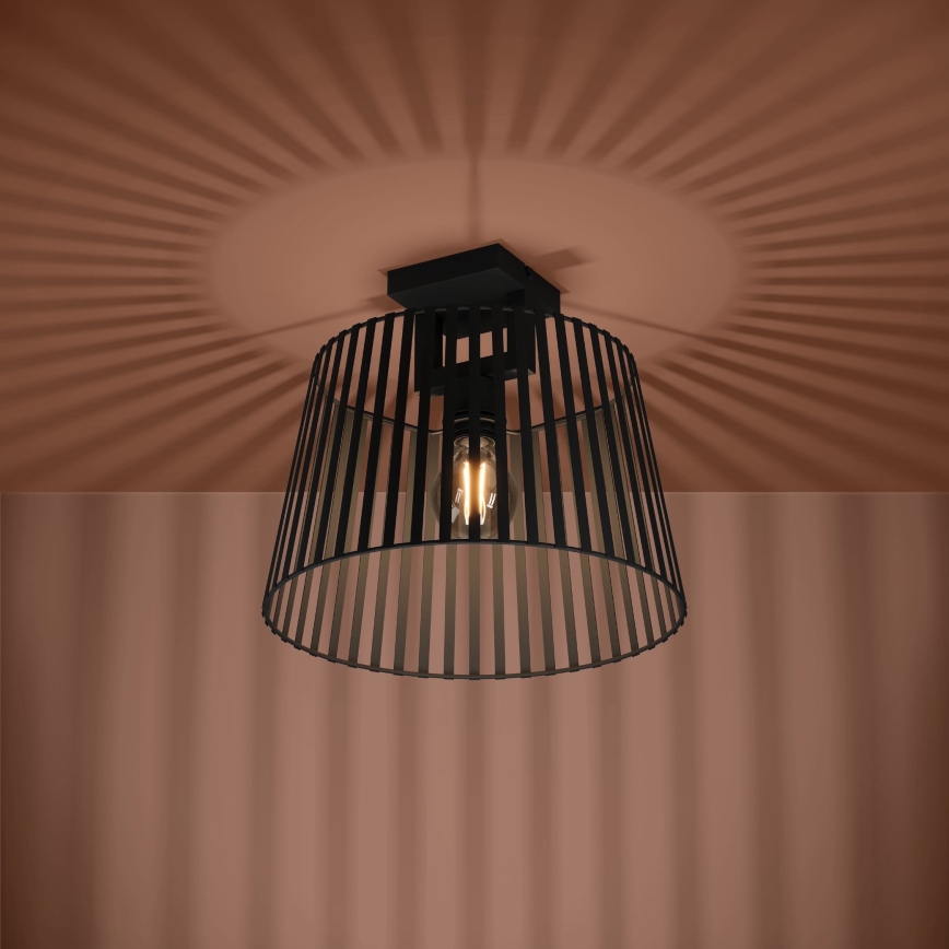 Eglo - Iluminação de teto 1xE27/40W/230V preto