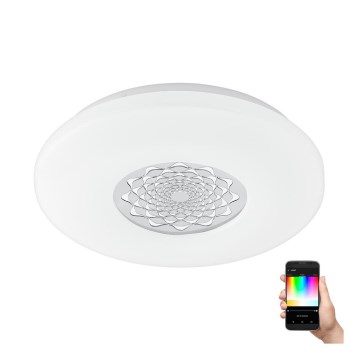 Eglo - Iluminação de teto e parede LED RGB com regulação CAPASSO-C LED/17W/230V