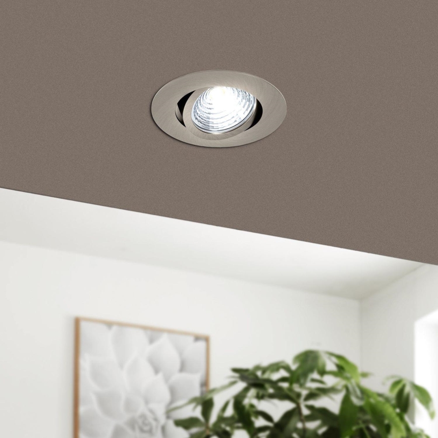 Eglo - Iluminação de teto embutida LED com regulação LED/6W/230V