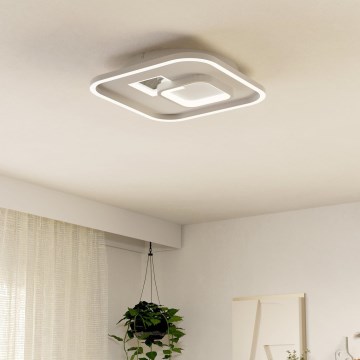 Eglo - Iluminação de teto LED 1xLED/16,2W/230V + 1xLED/9,2W 38x38 cm branco