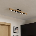 Eglo - Iluminação de teto LED com regulação 2xLED/10W/230V 3000K preto/bege