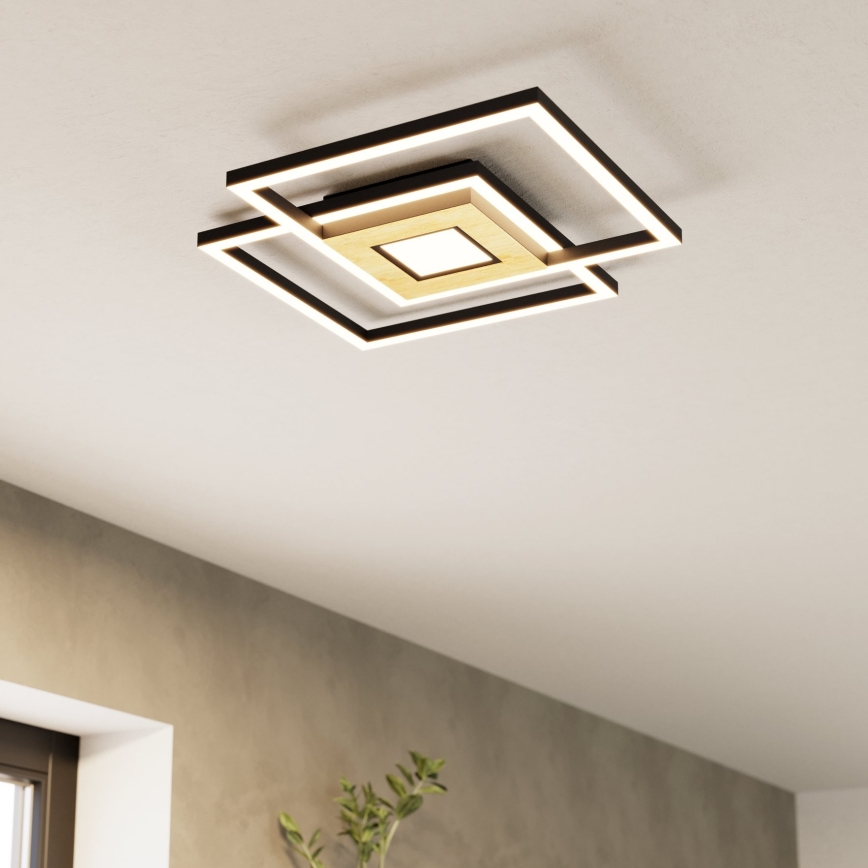 Eglo - Iluminação de teto LED com regulação 2xLED/17W/230V +1xLED/4,2W 2700-6500K + comando