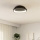Eglo - Iluminação de teto LED com regulação LED/12W/230V 2700-6500K preto + comando