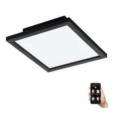 Eglo - Iluminação de teto LED com regulação LED/15,3W/230V 2700-6500K preta ZigBee