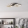 Eglo - Iluminação de teto LED com regulação LED/20W/230V 4000K preto/dourado