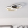 Eglo - Iluminação de teto LED com regulação LED/20W/230V 4000K preto/dourado