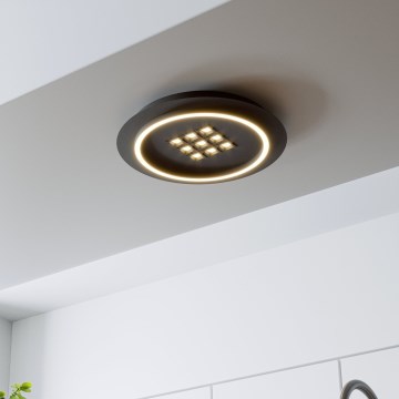 Eglo - Iluminação de teto LED com regulação LED/21,4W/230V 2700-6500K preto + comando