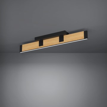 Eglo - Iluminação de teto LED com regulação LED/27W/230V 3000K preto/castanho