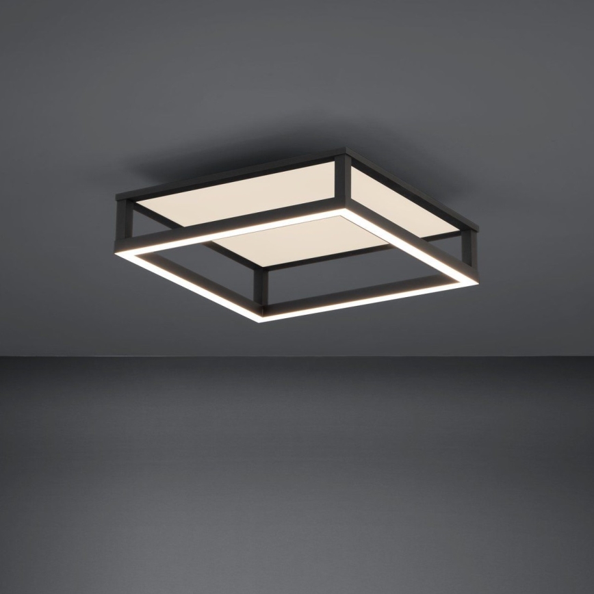 Eglo - Iluminação de teto LED com regulação LED/29,4W/230V 2700-6500K preto + comando