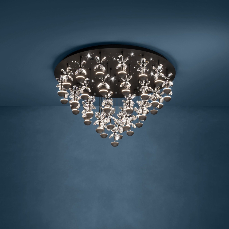 Eglo - Iluminação de teto LED com regulação LED/77,4W/230V 3000K preto
