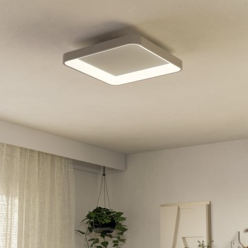 Eglo - Iluminação de teto LED com regulação LORETELLO LED/12W/230V branco + comando