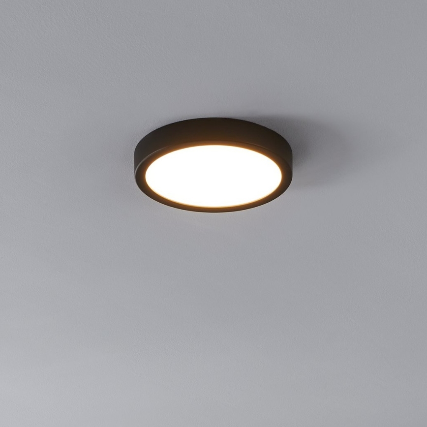 Eglo - Iluminação de teto LED com sensor LED/17W/230V 3000K preto