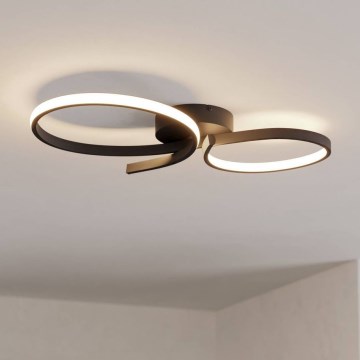 Eglo - Iluminação de teto LED LED/21W/230V 3000K preto
