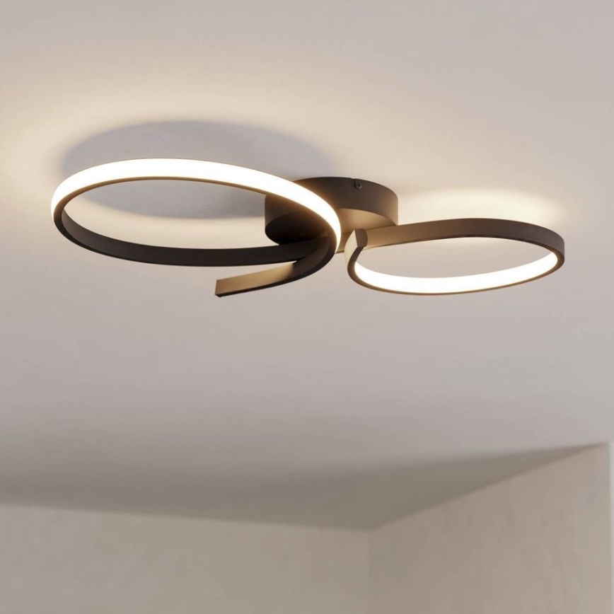 Eglo - Iluminação de teto LED LED/21W/230V 3000K preto