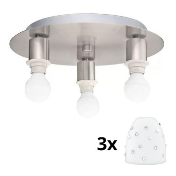 Eglo - Iluminação de teto LED MY CHOICE 3xE14/4W/230V cromado mate/branco