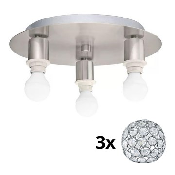Eglo - Iluminação de teto LED MY CHOICE 3xE14/4W/230V cromado mate
