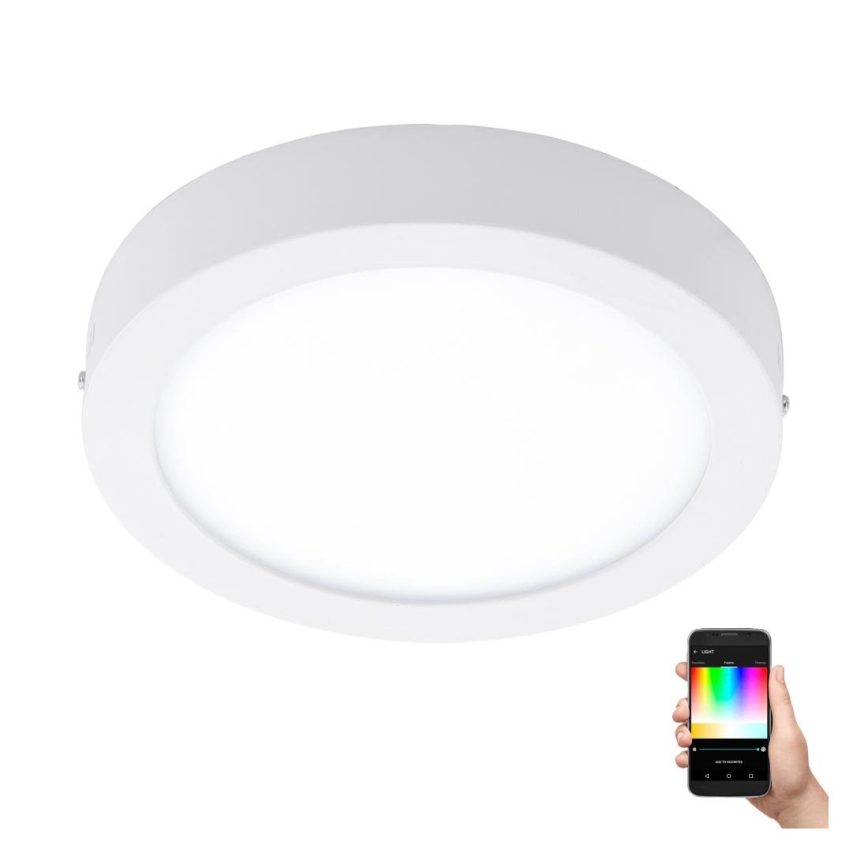 Eglo - Iluminação de teto LED RBGW com regulação FUEVA-C LED/15,6W/230V Bluetooth
