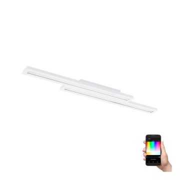 Eglo - Iluminação de teto LED RGB com regulação SALITERAS-C 2xLED/10W/230V