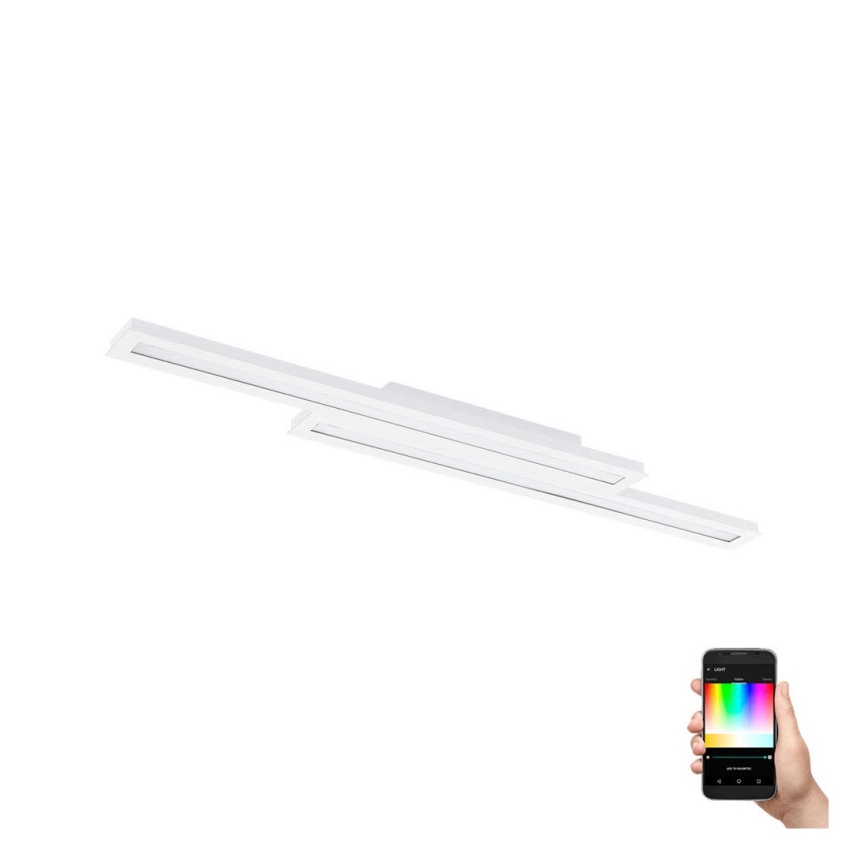 Eglo - Iluminação de teto LED RGB com regulação SALITERAS-C 2xLED/10W/230V