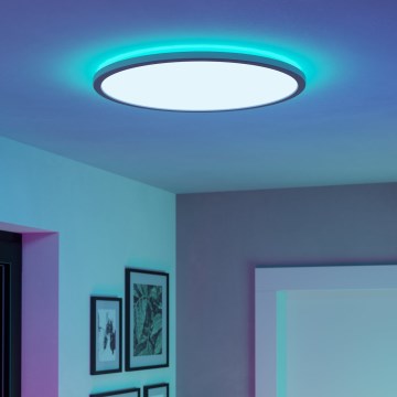 Eglo - Iluminação de teto LED RGBW para casa de banho com regulação LED/16,8W/230V 2700-6500K diâmetro 50 cm IP44 branco ZigBee