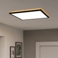 Eglo - Iluminação de teto LED RGBW para casa de banho com regulação LED/17W/230V 2700-6500K 50x50cm IP44 preto ZigBee