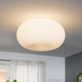 EGLO - Iluminação de teto OPTICA 2xE27/60W/230V vidro opaco diâmetro 35 cm