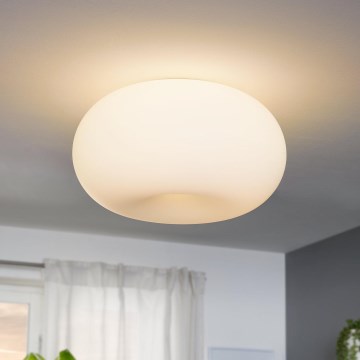 EGLO - Iluminação de teto OPTICA 2xE27/60W/230V vidro opaco