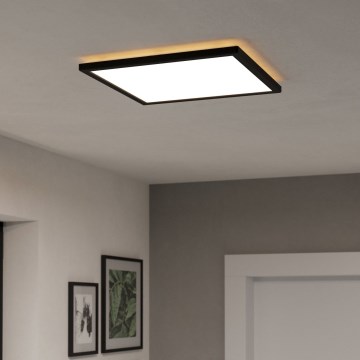 Eglo - Iluminação de teto para casa de banho LED com regulação LED/17,6W/230V 2700-6500K 39x39 cm IP44 preto + comando