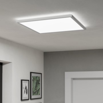 Eglo - Iluminação de teto para casa de banho LED com regulação LED/17W/230V 2700-6500K 50x50 cm IP44 branco + comando