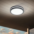 Eglo - Iluminação de teto para casa de banho LED com regulação LOCANA-C LED/14W/230V Bluetooth IP44 antracite
