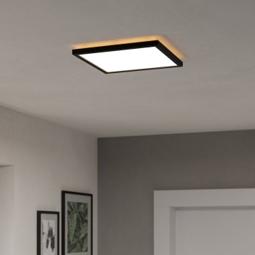 Eglo - Iluminação de teto para casa de banho LED LED/13,4W/230V 2700/4000/6500K 29x29 cm IP44 preto