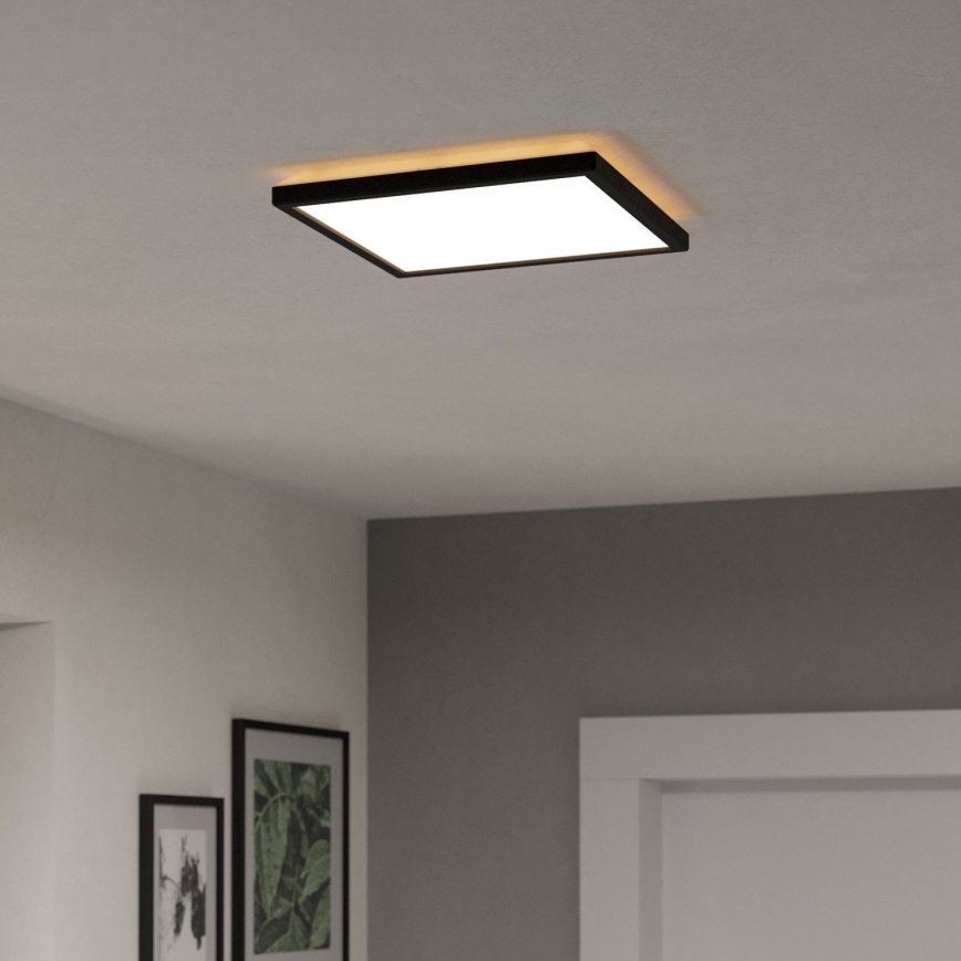 Eglo - Iluminação de teto para casa de banho LED LED/13,4W/230V 2700/4000/6500K 29x29 cm IP44 preto