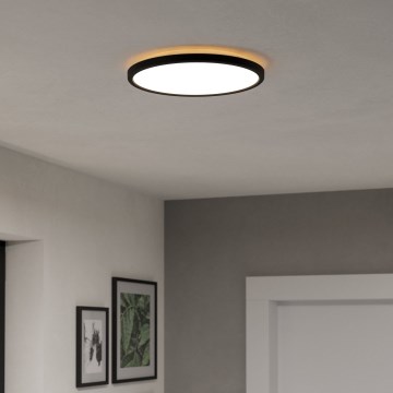 Eglo - Iluminação de teto para casa de banho LED LED/13,9W/230V 2700/4000/6500K diâmetro 30 cm IP44 preto