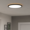 Eglo - Iluminação de teto para casa de banho LED LED/18,5W/230V 2700K/4000K/6500K diâmetro 38,9 cm IP44 preto