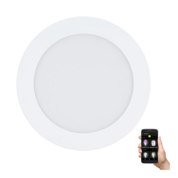 Eglo - Iluminação embutida de casa de banho LED com regulação LED/10,5W/230V IP44 ZigBee
