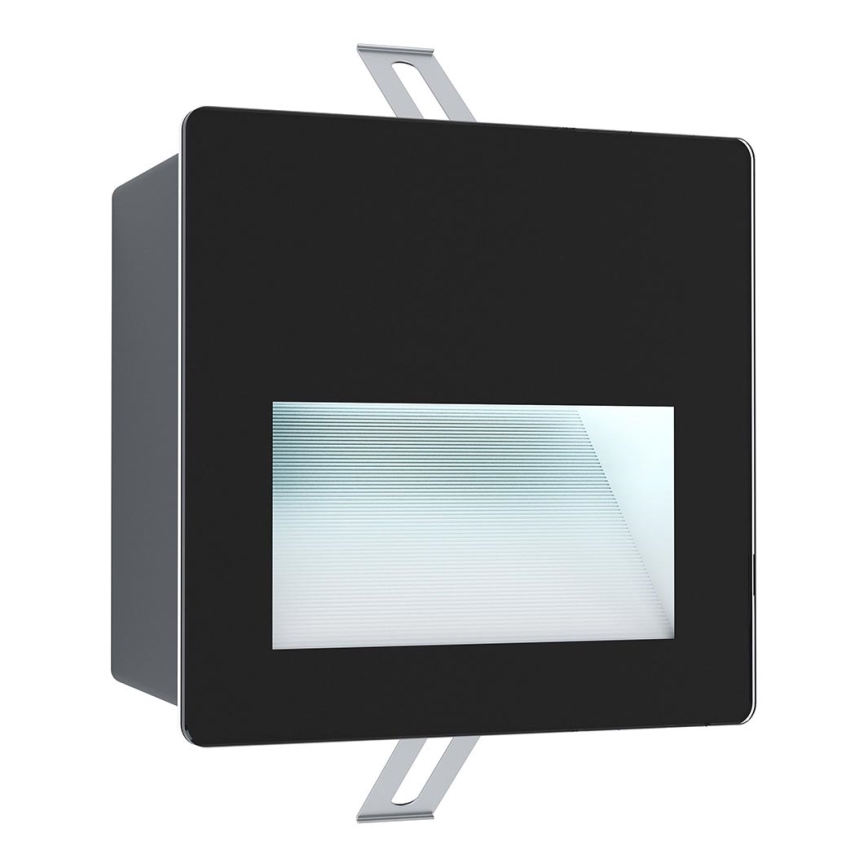 Eglo - Iluminação exterior embutida LED LED/3,7W/230V IP65 preta