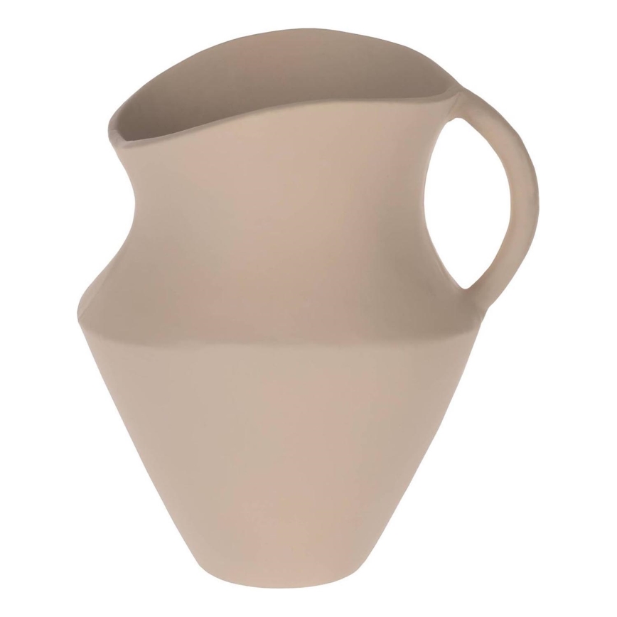 Eglo - Jarra de metal 21,5x19,5 cm bege