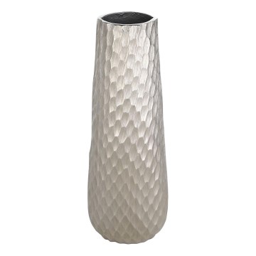 Eglo - Jarra de metal 40,5x14 cm prateado