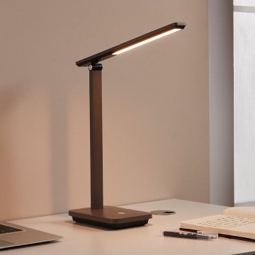 Eglo - LED Candeeiro de mesa recarregável com regulação LED/3,6W/5V 1800mAh castanho
