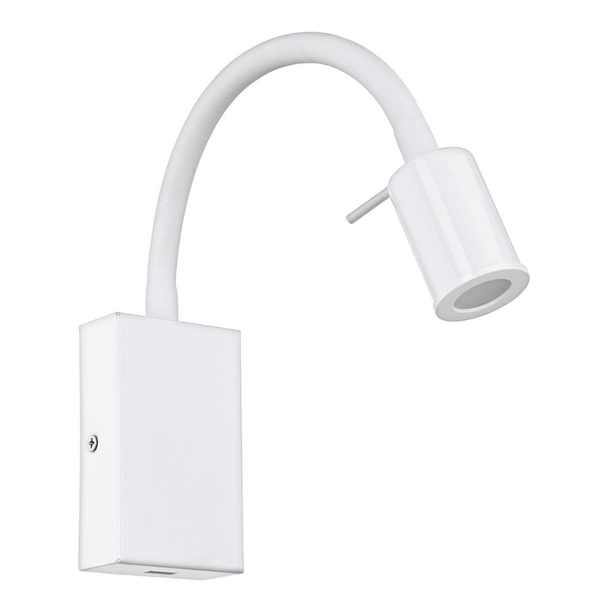 Eglo - LED Foco de parede com carregador USB 1xLED/3,5W/230V branco